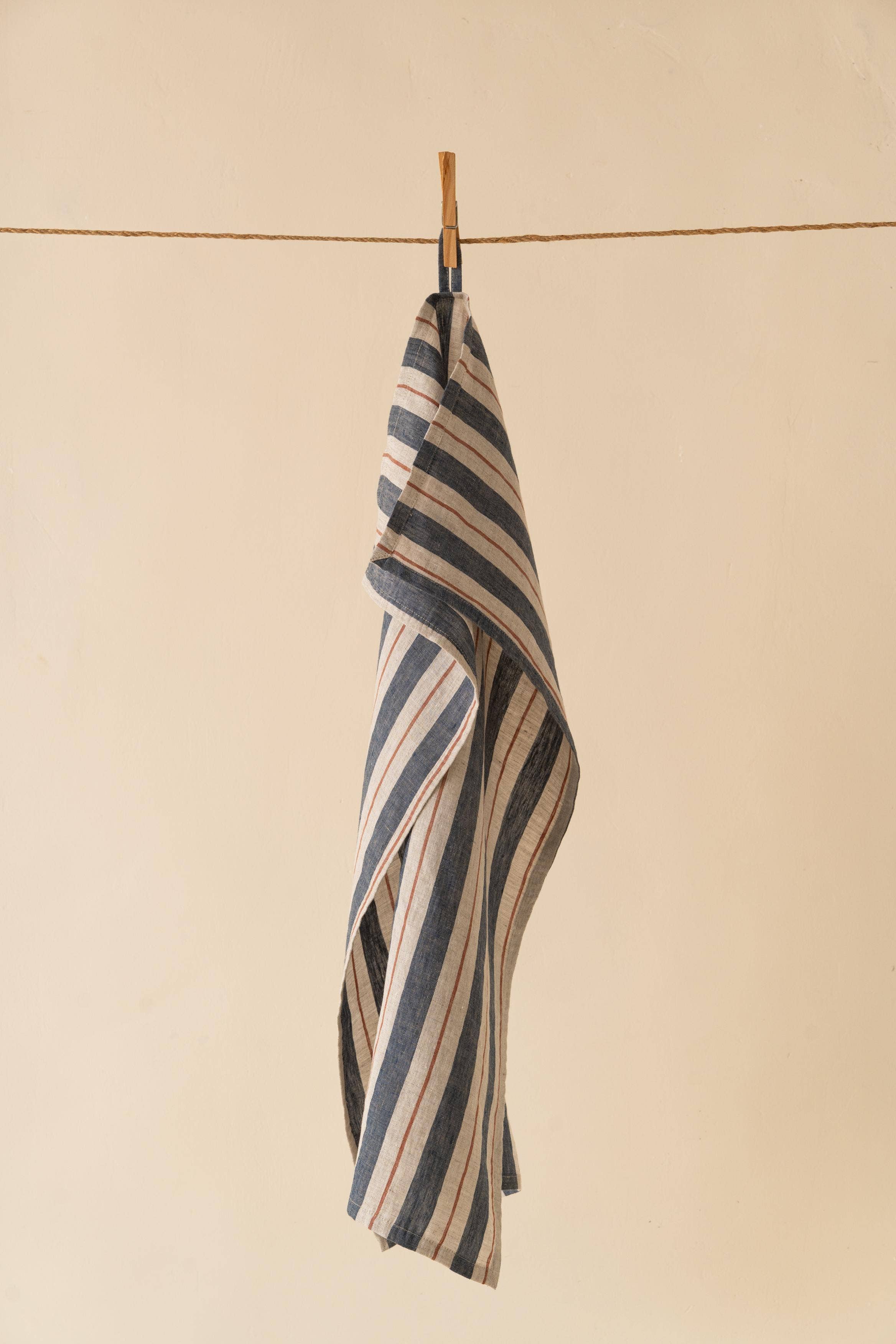 Striped Segue Linen Kitchen Towel