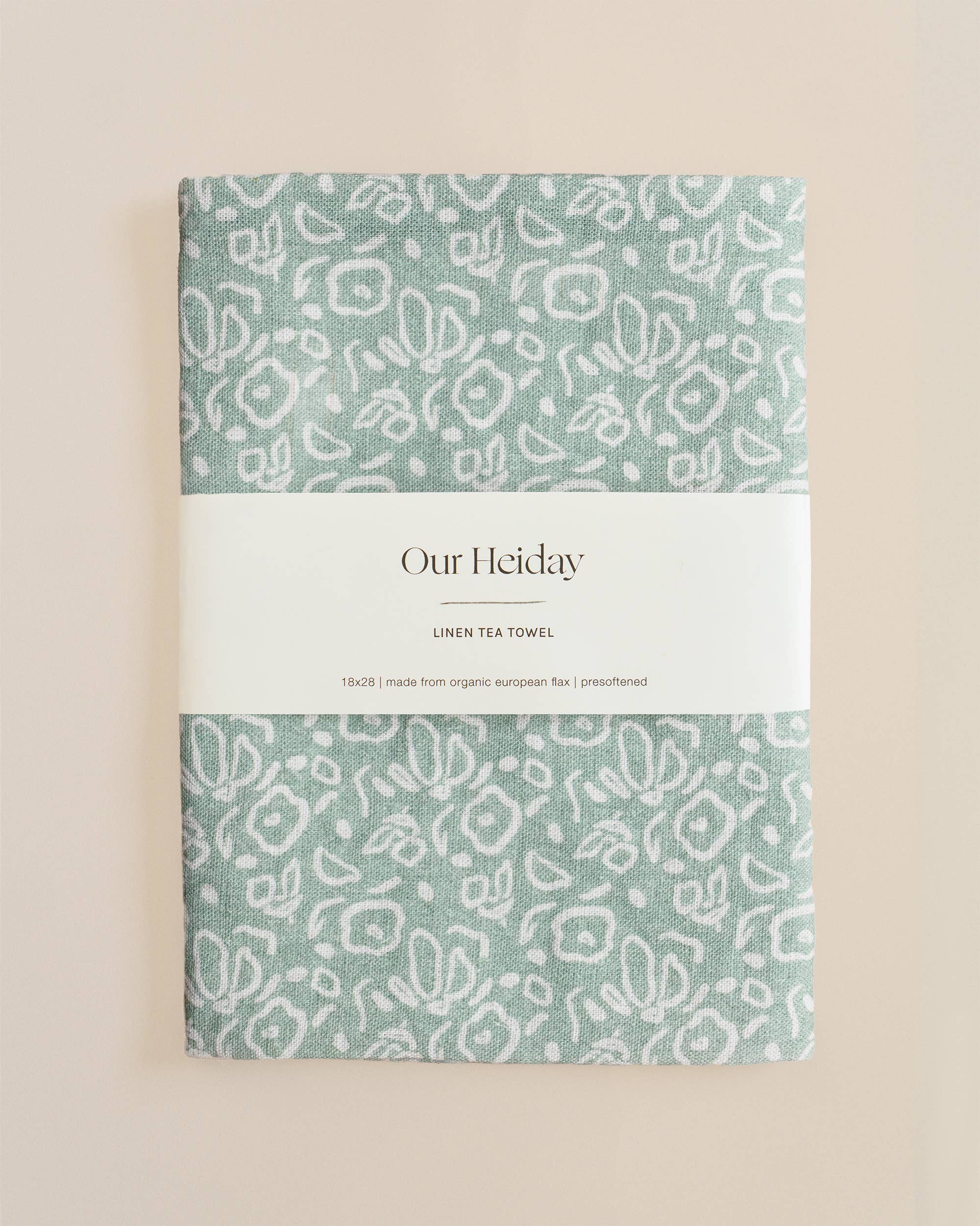 Meadow Fern Linen Tea Towel